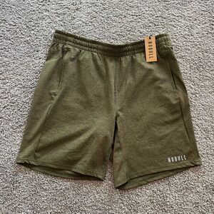 NEW NOBULL Knit Shorts Army Green 8” Stretch Performance Mens Size XL